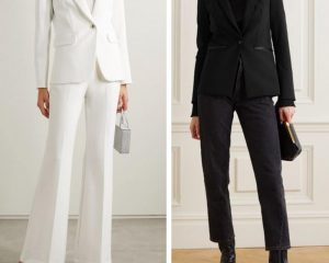 tailleur bianco e tailleur nero